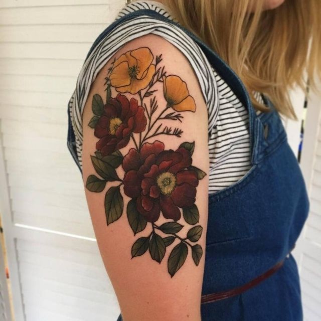 Lovely Flower Tattoos Trend Is Here