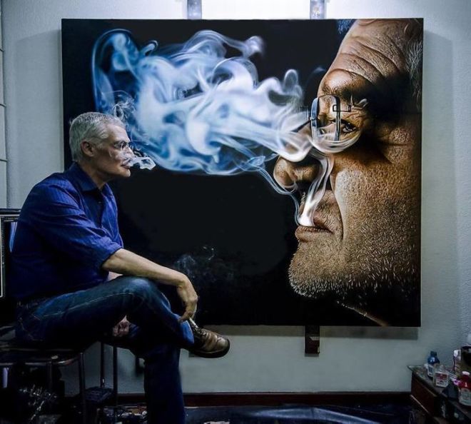 Fantastic Realistic Human Paintings By Kamalky Laureano