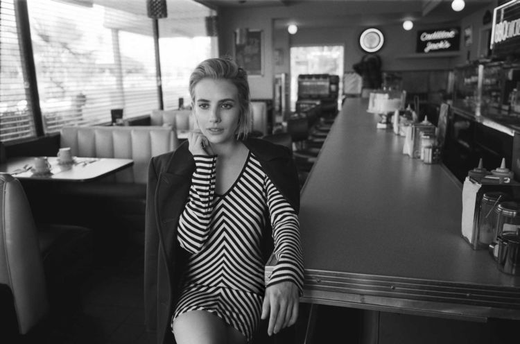 Emma Roberts Poses For Rag & Bone Time Of Day Classic Shoot 2018