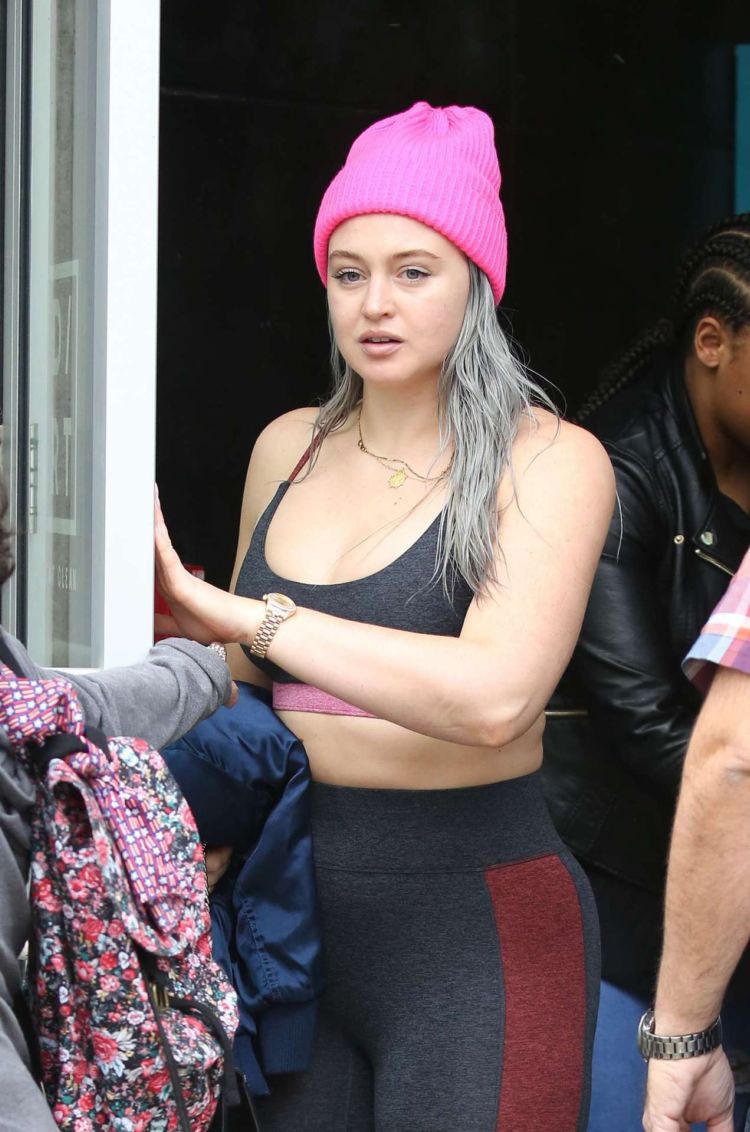 Iskra Lawrence Walking Out Candids In Miami