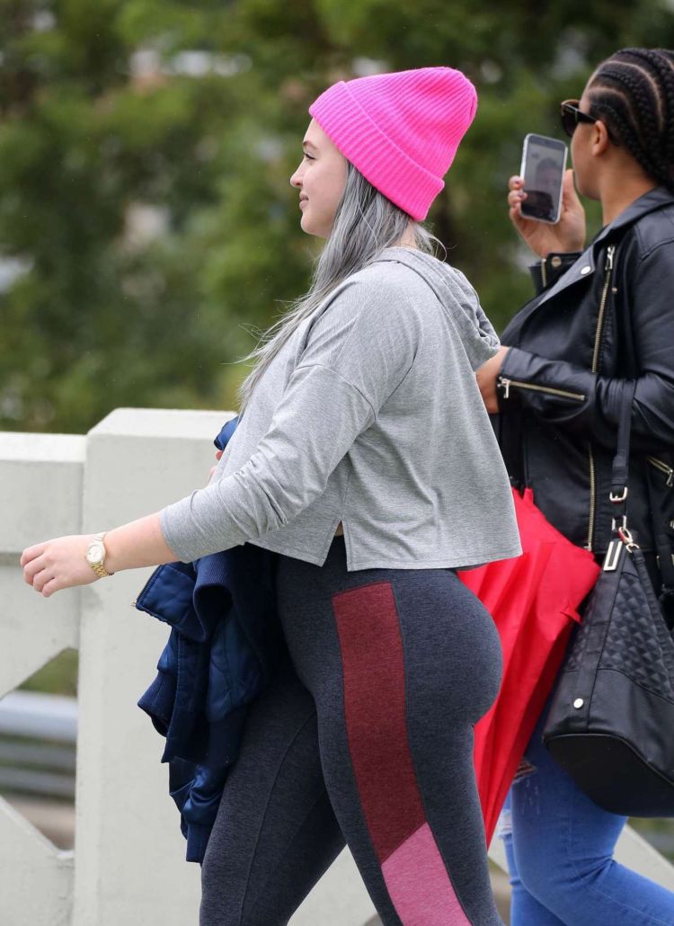 Iskra Lawrence Walking Out Candids In Miami