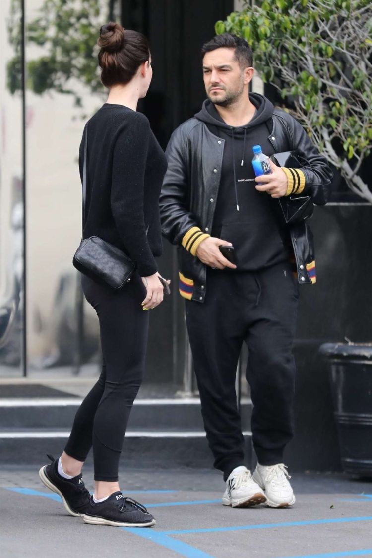 Lana Del Rey Candids In A Black Outfit In Beverly Hills