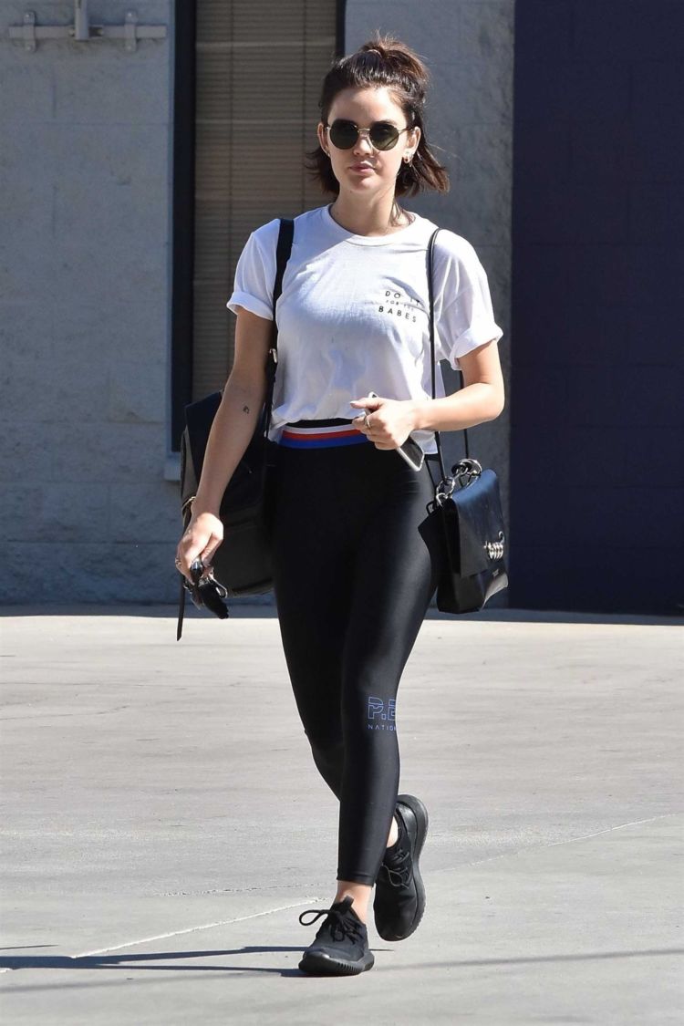Fitness Freak Lucy Hale Leaving A Gym In Studio City