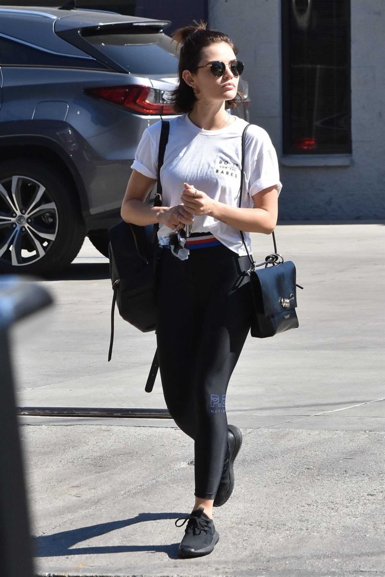 Fitness Freak Lucy Hale Leaving A Gym In Studio City