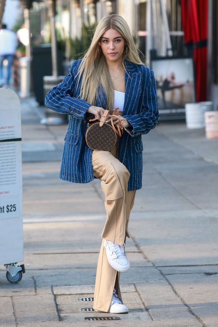 Madison Beer Candids Outside Cafe Gratitude In Los Angeles