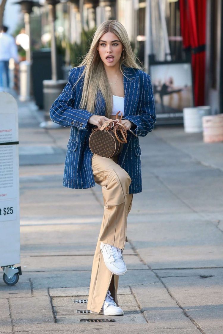 Madison Beer Candids Outside Cafe Gratitude In Los Angeles