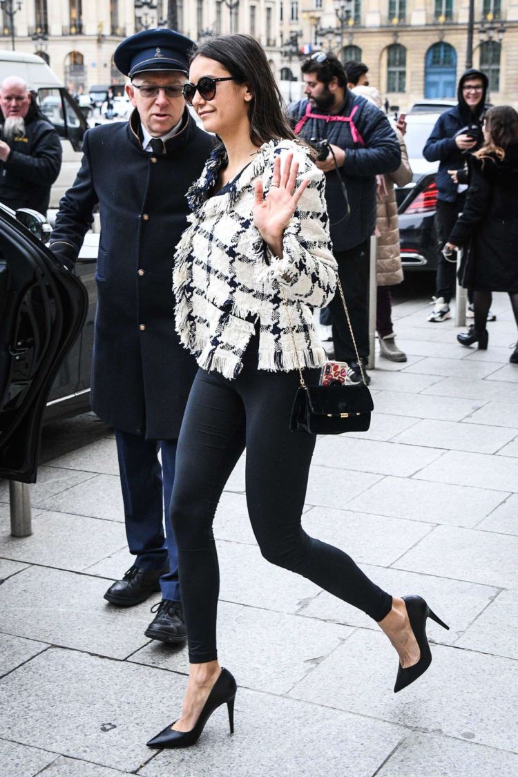 Pretty Nina Dobrev Leaving Ritz Hotel In Paris