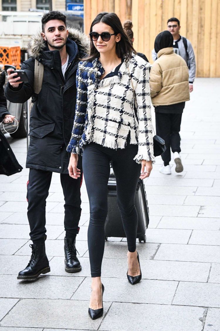 Pretty Nina Dobrev Leaving Ritz Hotel In Paris