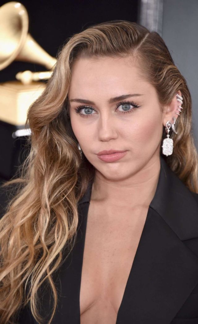 Miley Cyrus Attended The 61st Annual Grammy Awards In LA