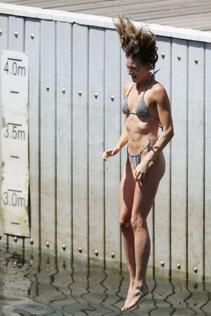 Amy Pejkovic Relaxing In A Bikini On The Harbourside In Sydney