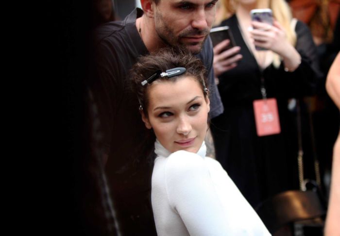 Bella Hadid Gets Ready For Prabal Gurung Fashion Show