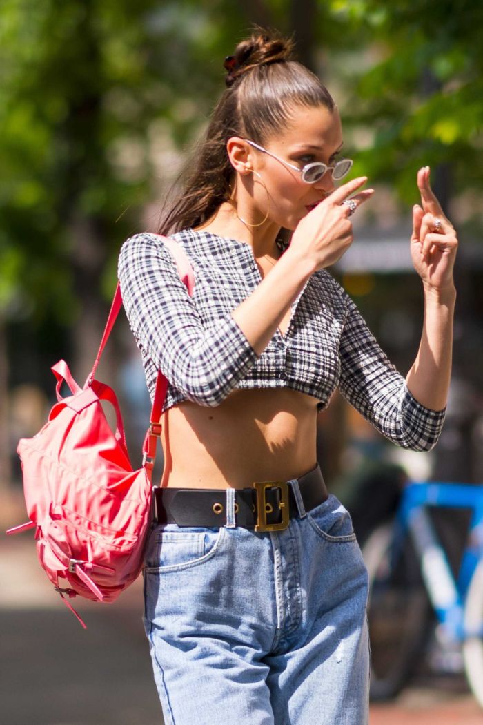 Bella Hadid Shopping Candids At Bar Pitti In New York