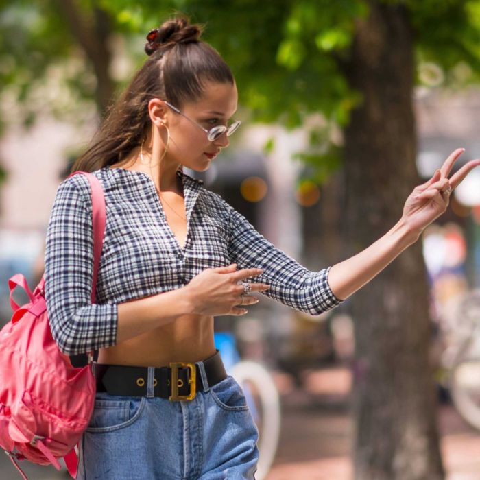 Bella Hadid Shopping Candids At Bar Pitti In New York