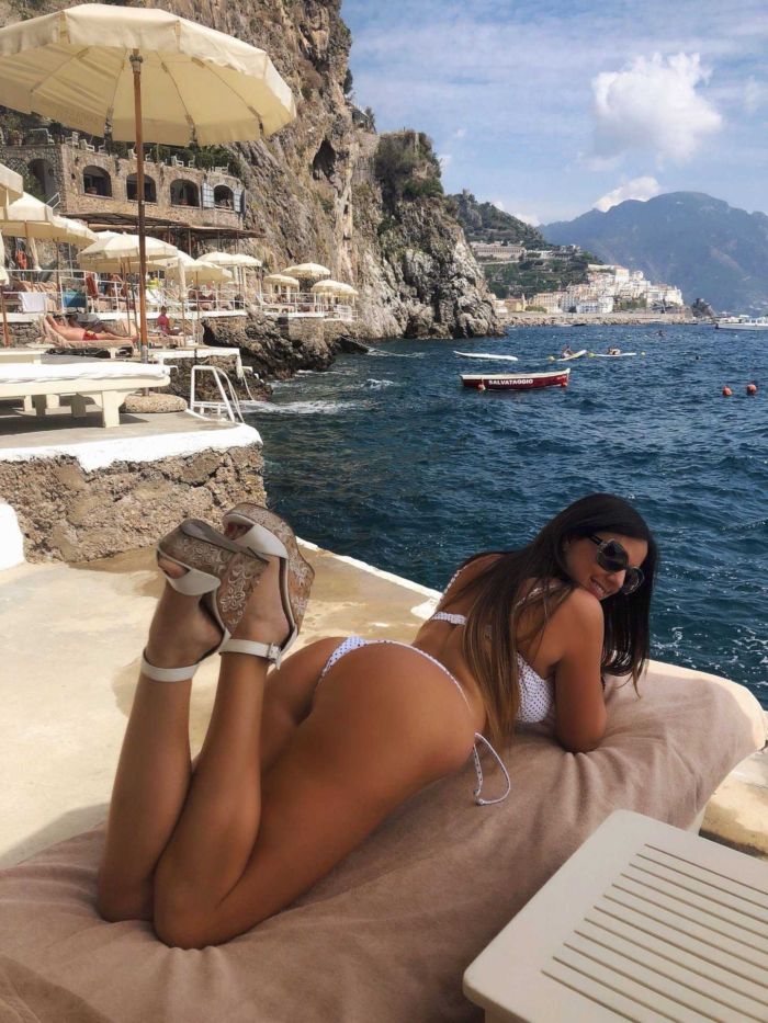 Claudia Romani Poses For A Perfect Bikini Shoot In Amalfi