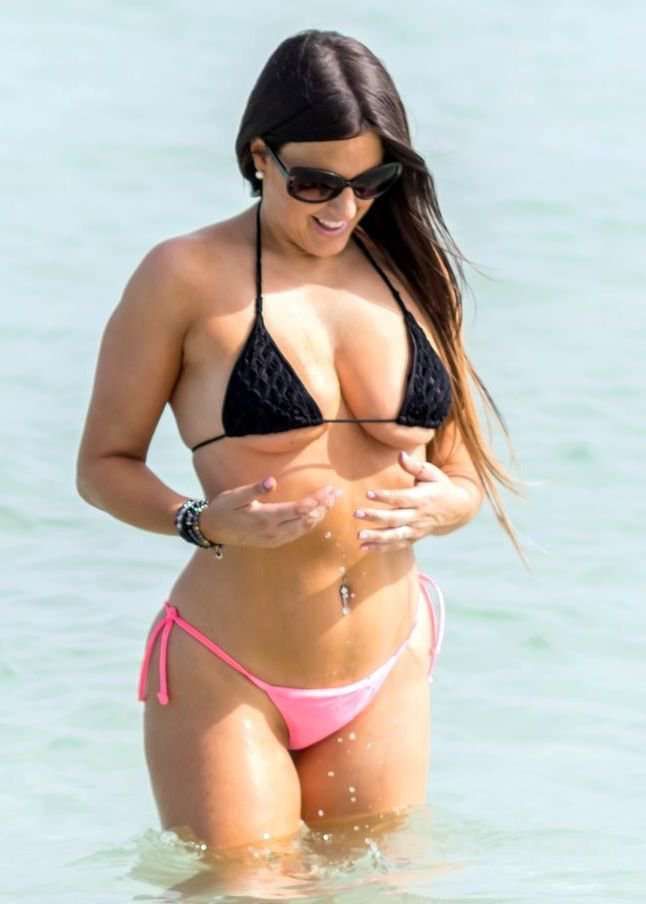Claudia Romani For A Bikini Shoot At South Beach