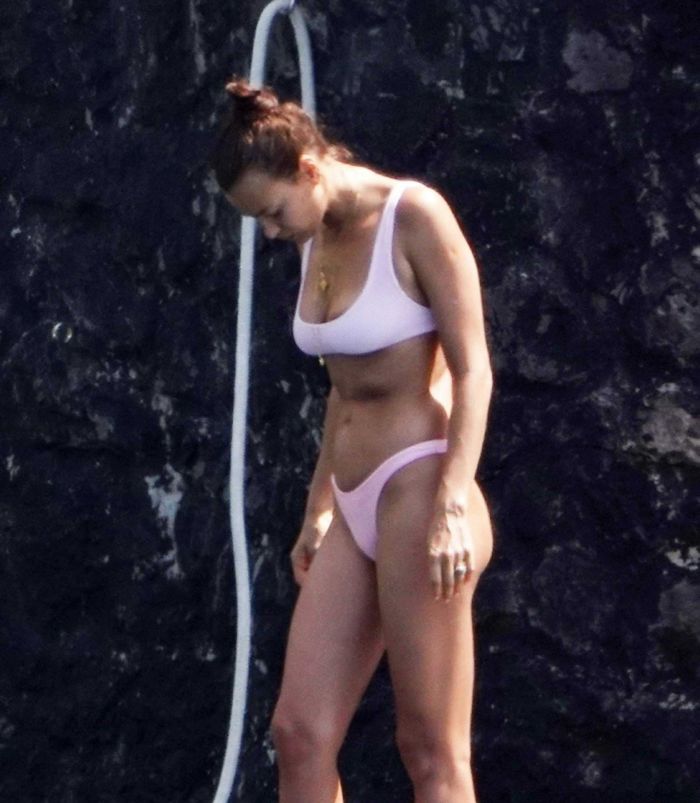 Irina Shayk At A Pool In Positano, Italy