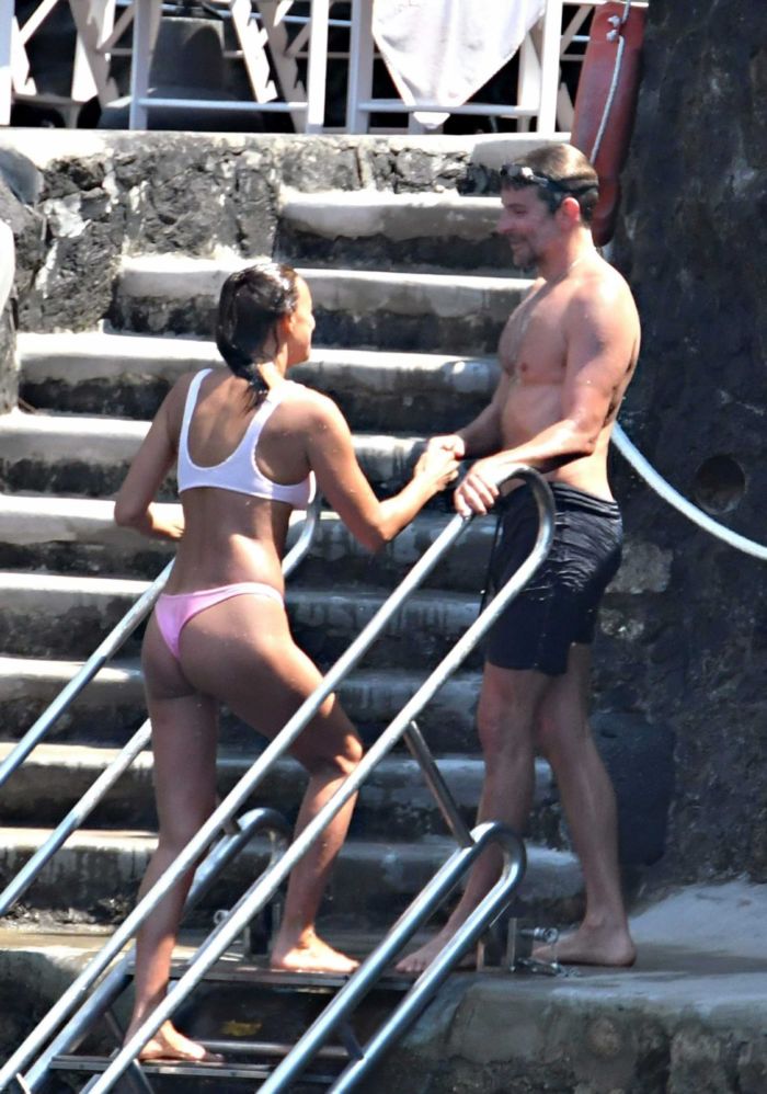 Irina Shayk At A Pool In Positano, Italy