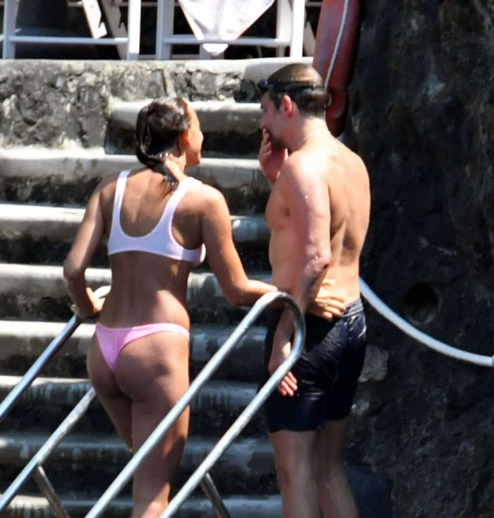 Irina Shayk At A Pool In Positano, Italy