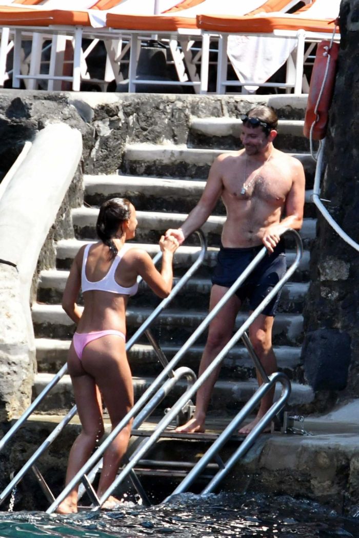 Irina Shayk At A Pool In Positano, Italy