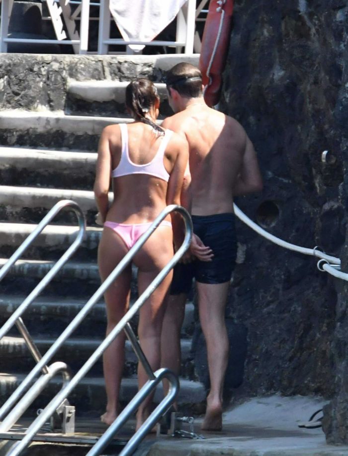 Irina Shayk At A Pool In Positano, Italy