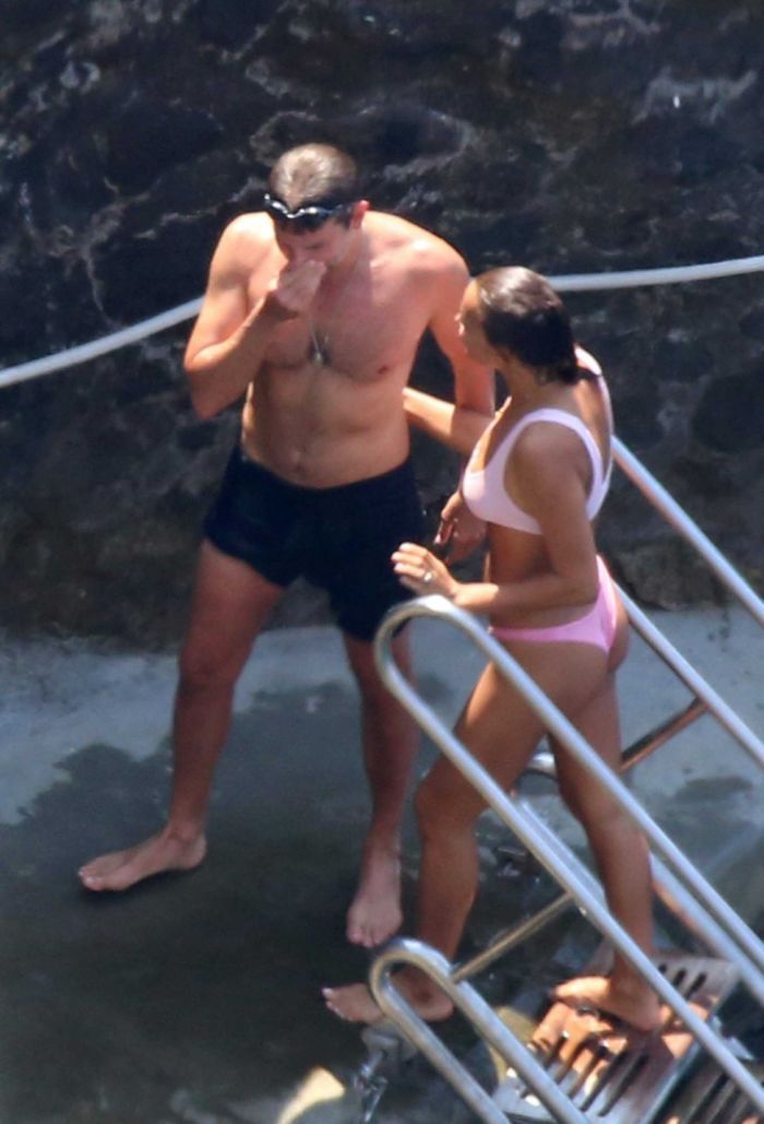 Irina Shayk At A Pool In Positano, Italy