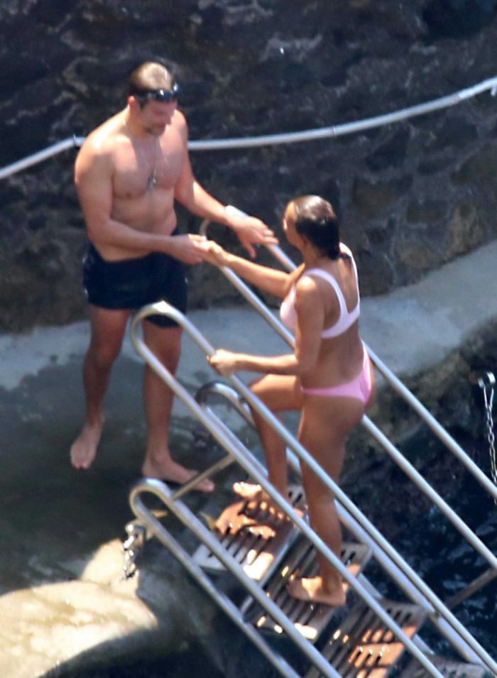Irina Shayk At A Pool In Positano, Italy