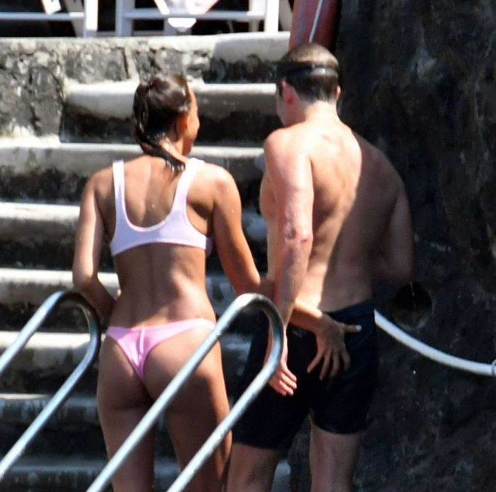 Irina Shayk At A Pool In Positano, Italy