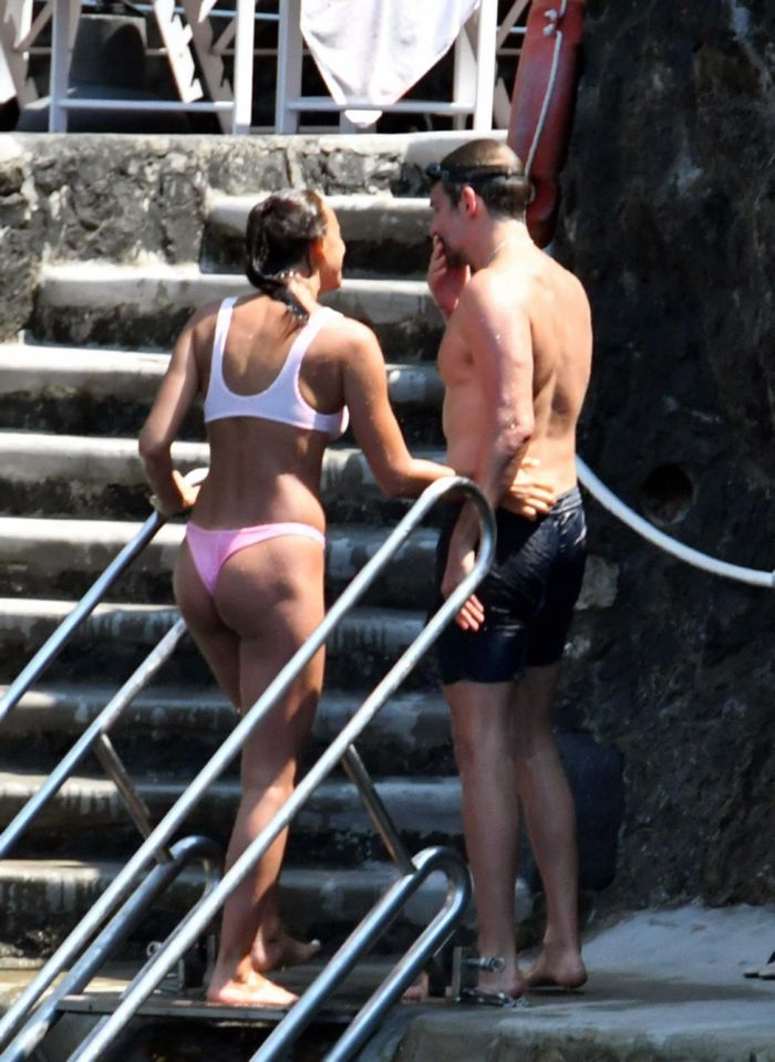 Irina Shayk At A Pool In Positano, Italy