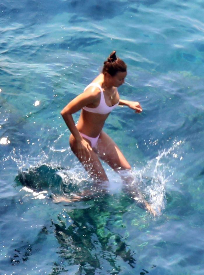 Irina Shayk At A Pool In Positano, Italy