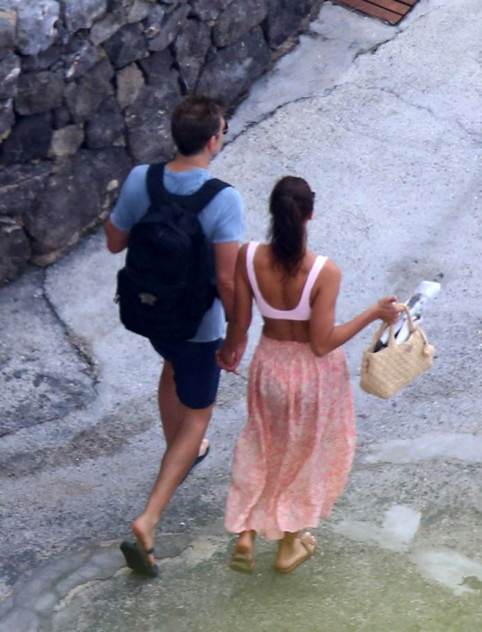 Irina Shayk At A Pool In Positano, Italy