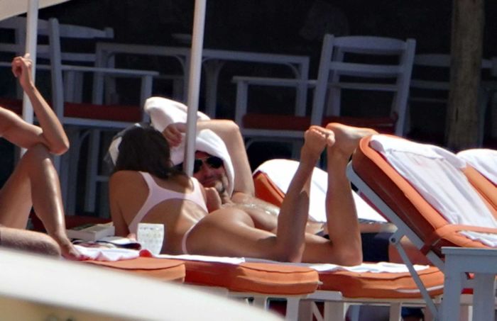 Irina Shayk At A Pool In Positano, Italy