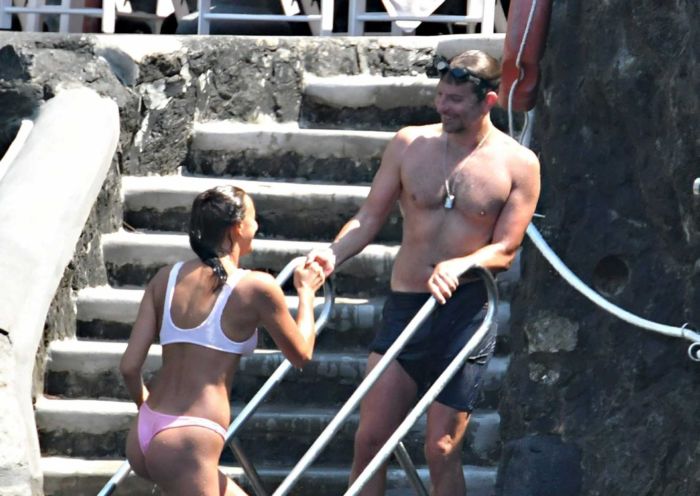 Irina Shayk At A Pool In Positano, Italy