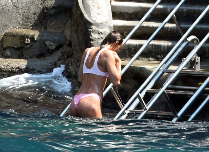 Irina Shayk At A Pool In Positano, Italy
