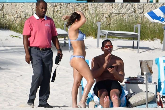 Jennifer Lopez On A Bikini Holiday At The Beach In Bahamas