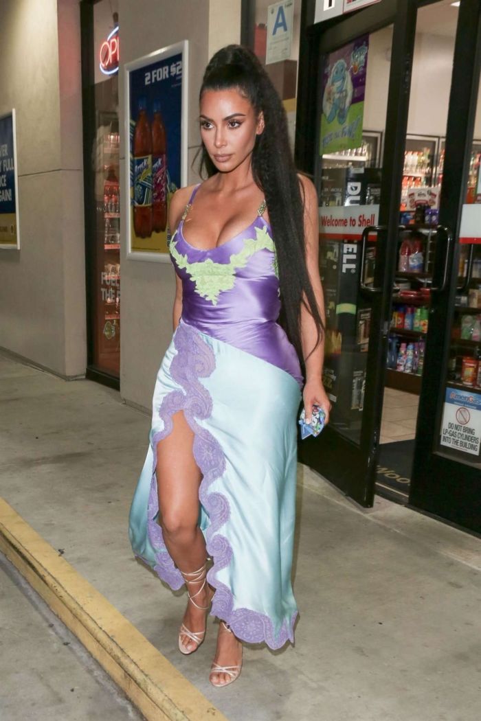 Kim Kardashian Candids Out In Newport Beach