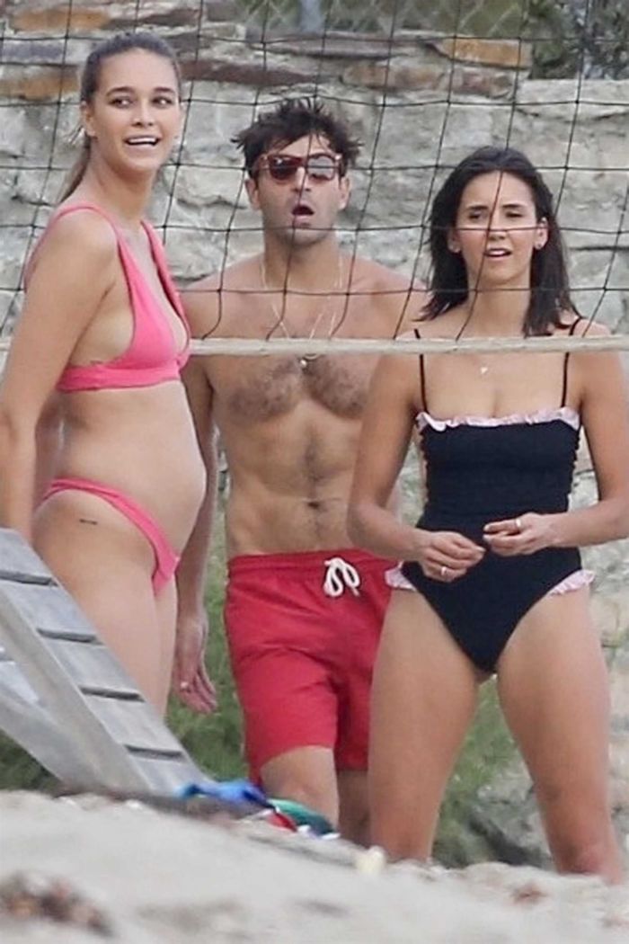 Nina Dobrev Playing Beach Volleyball In Malibu