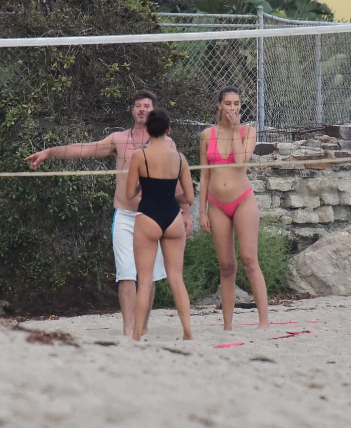 Nina Dobrev Playing Beach Volleyball In Malibu