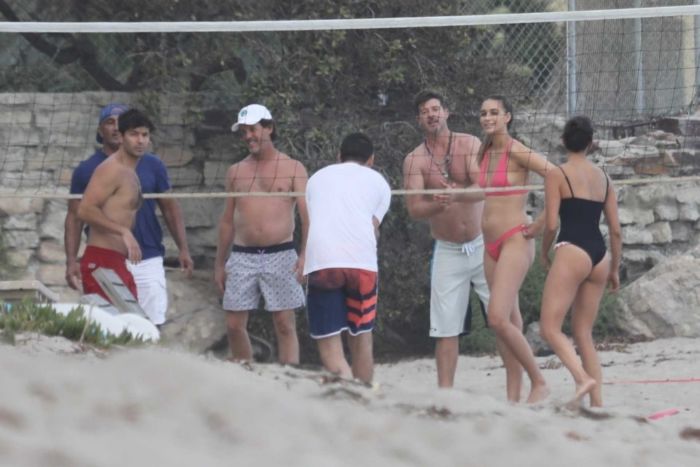 Nina Dobrev Playing Beach Volleyball In Malibu