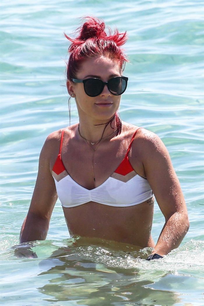 Sharna Burgess On A Bikini Vacation At Miami Beach
