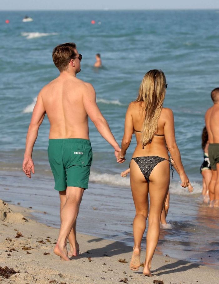 Sylvie Meis On A Bikini Vacation At The Beach In Miami