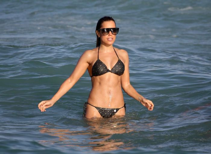 Sylvie Meis On A Bikini Vacation At The Beach In Miami